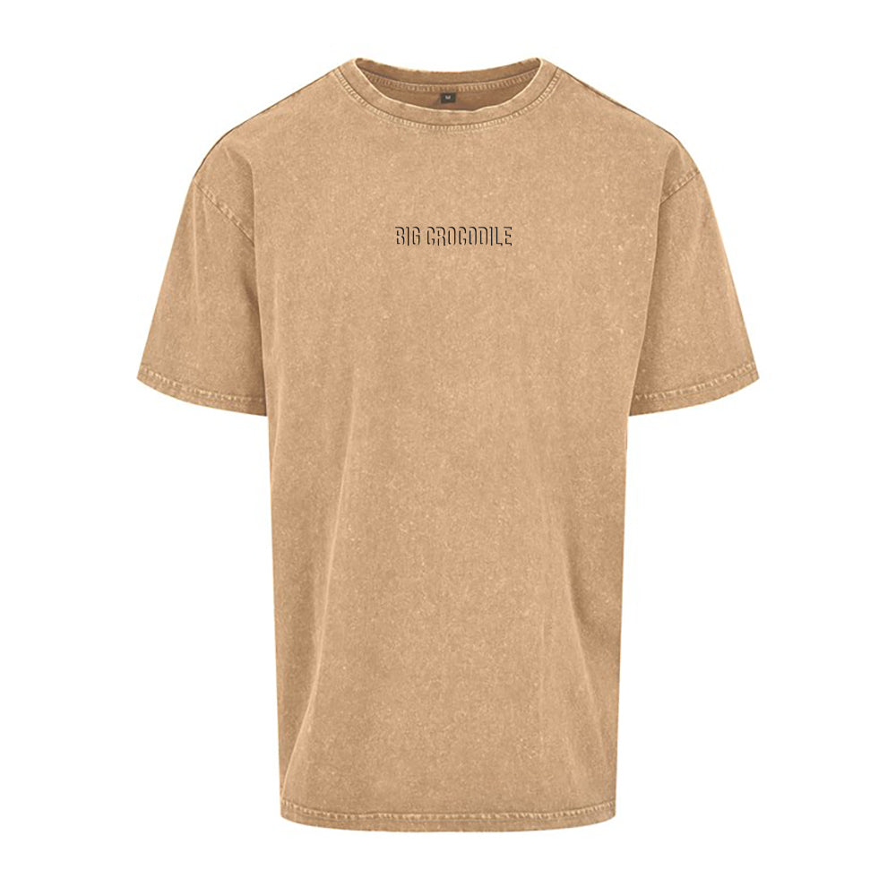 Sale Item - Oversized Heavyweight T shirt - Acid Beige - medium