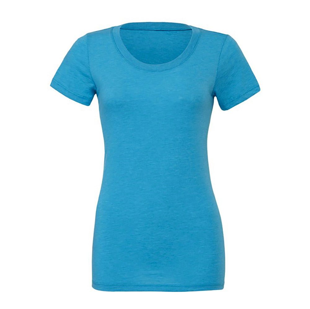 Sale Item - Ladies cut t shirt - Aqua - Large Blank