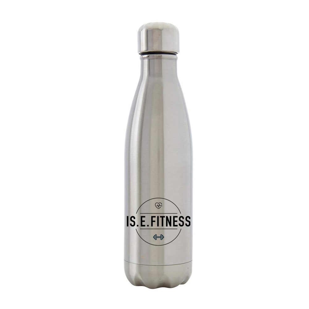 Bottle - IS.E.FITNESS Silver Metal Bottle