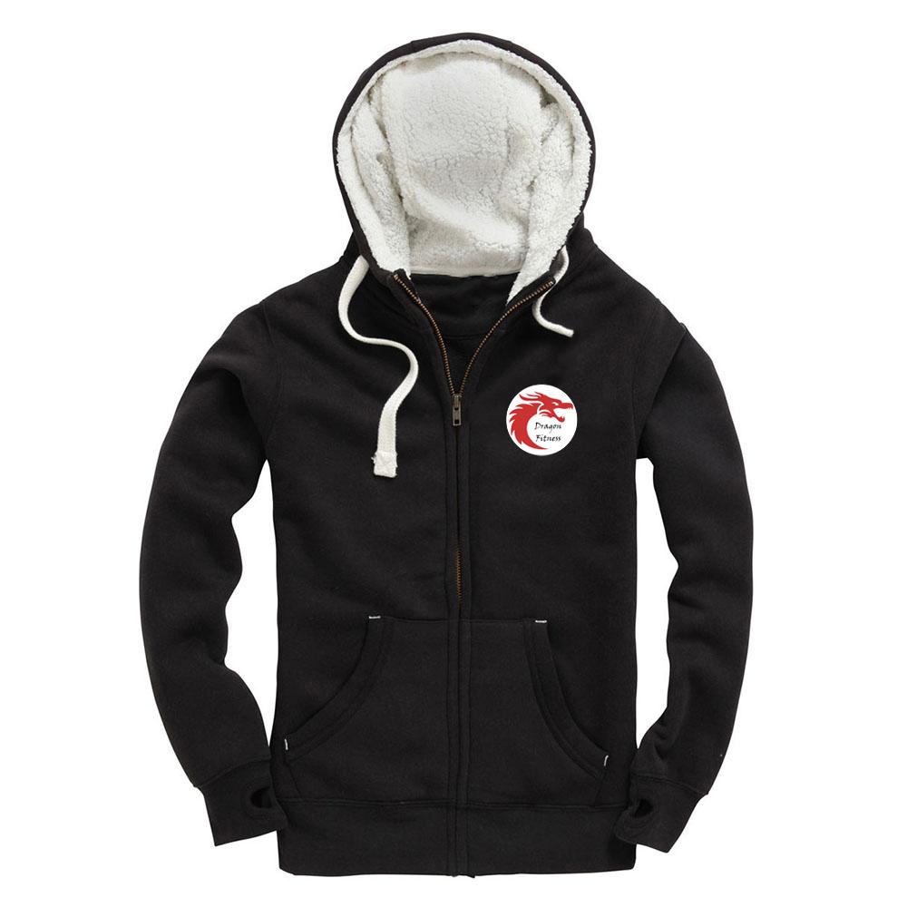 Dragon Fleece Lined Zip Up Hoodie