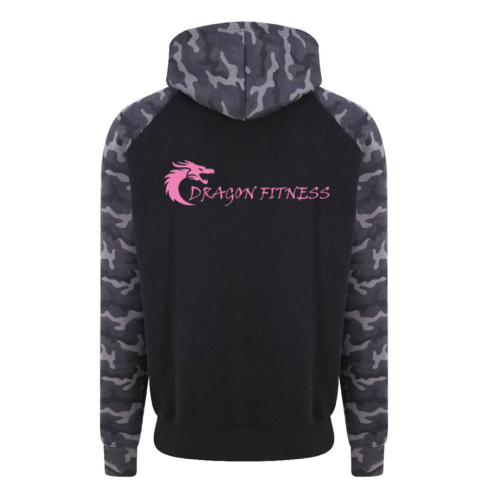 Dragon Fitness - Varsity Pullover Hoodie - Pink print (Phil and Christina only)