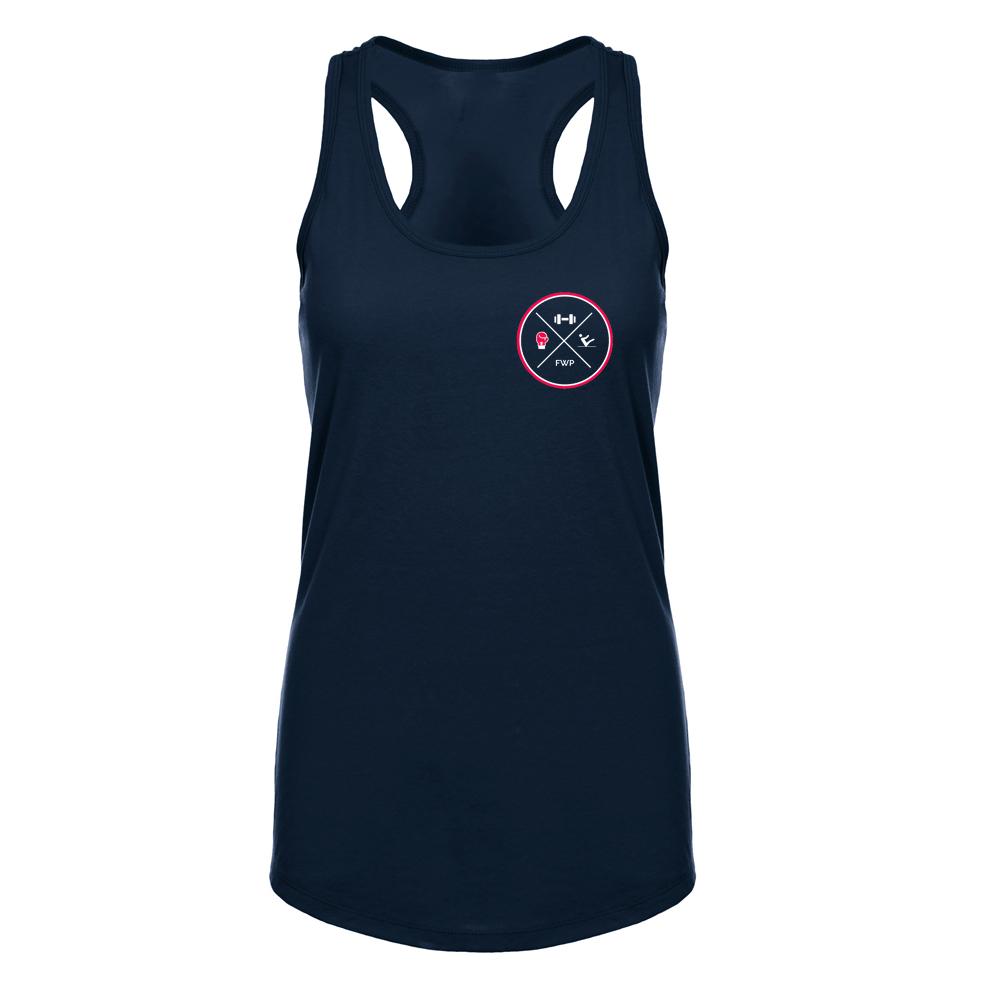 Fitness With Poppy - Racer Back Vest - Navy