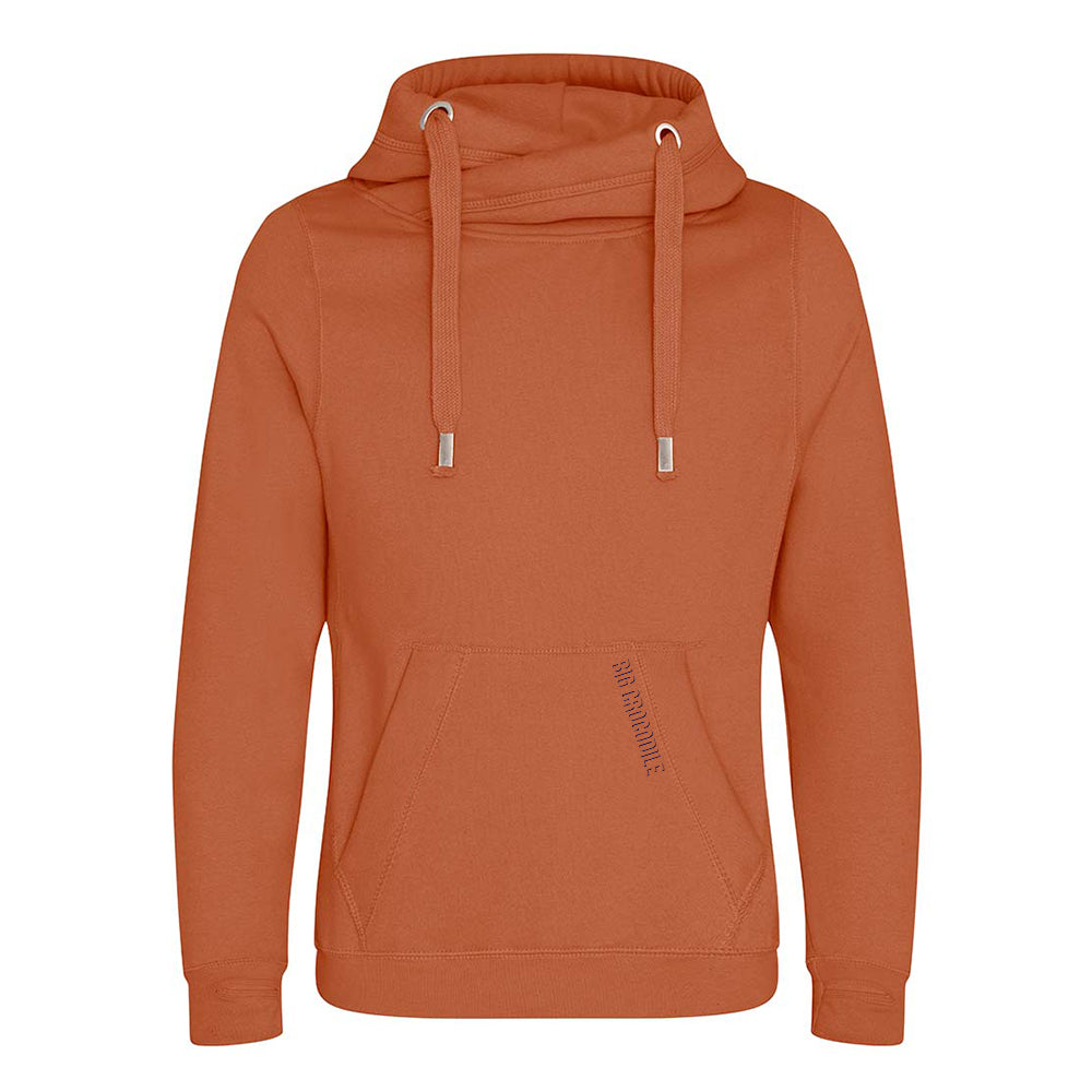 Cross Over Neck Hoodie