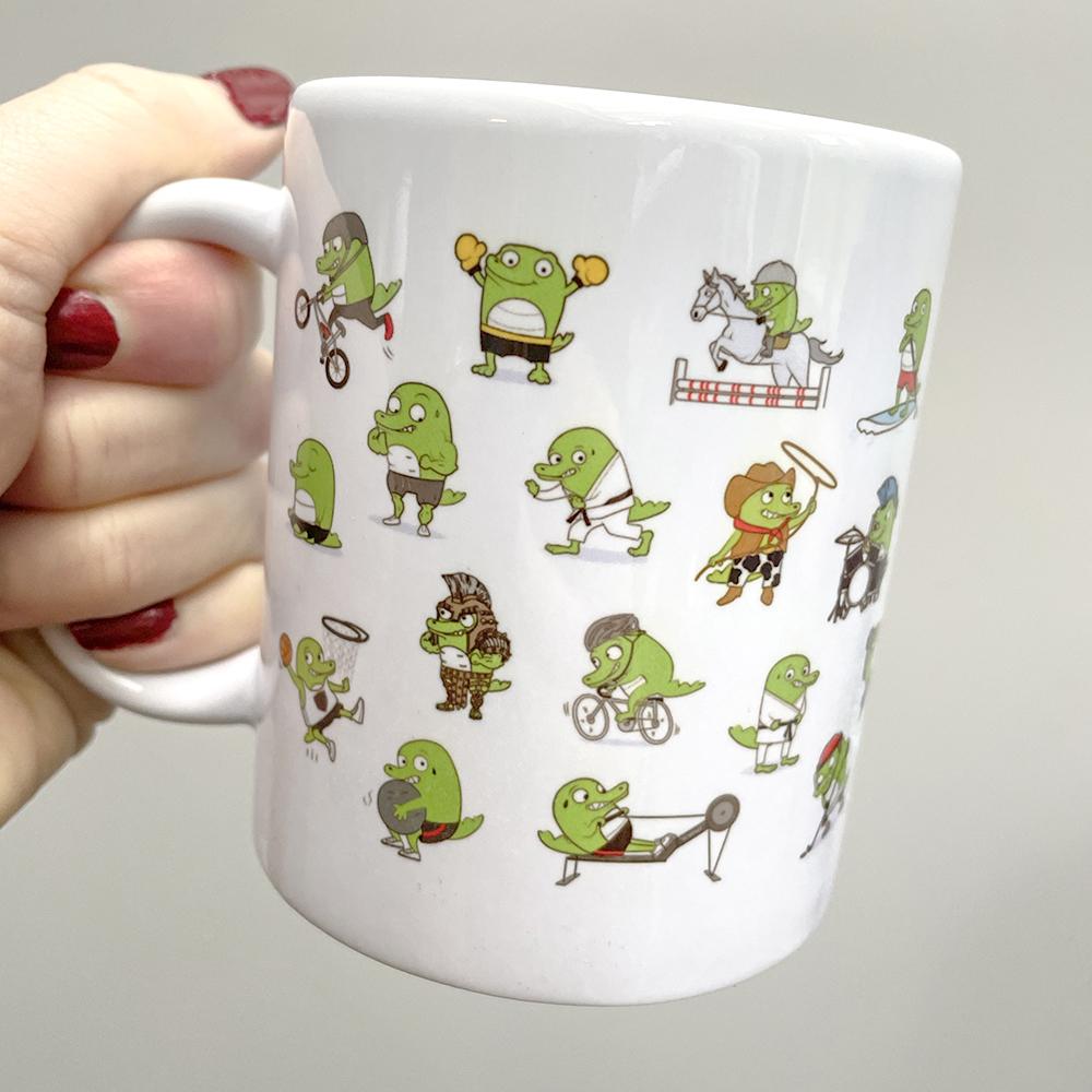 Multi Croc Image Ceramic Mug